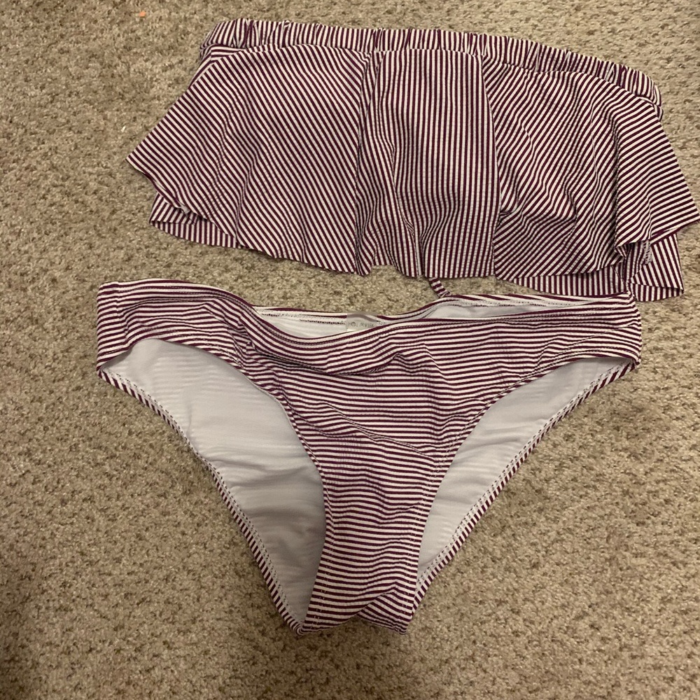 Hot Water two piece strapless bikini